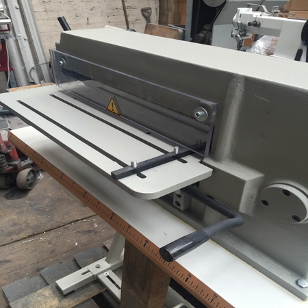 Photo of an DCR Strip Cutter- 400mm leather strap cutting machine Industrial Sewing Machines