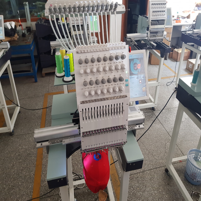 Photo of an DCR EMBR-15N - SINGLE HEAD CAP EMBROIDERY MACHINE 15 NEEDLE Industrial Sewing Machines