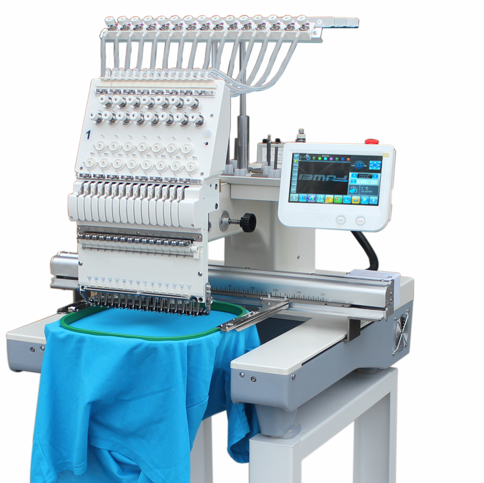 Photo of an DCR EMBR-15N - SINGLE HEAD CLOTHING EMBROIDERY MACHINE 15 NEEDLE Industrial Sewing Machines